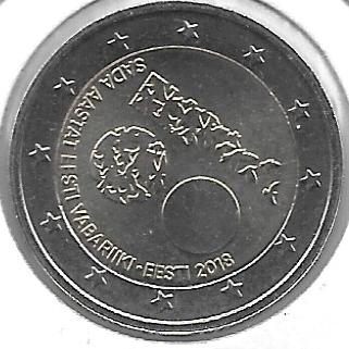 Monedas - Euros - 2€ - Estonia - Año 2018 - República - Click en la imagen para cerrar